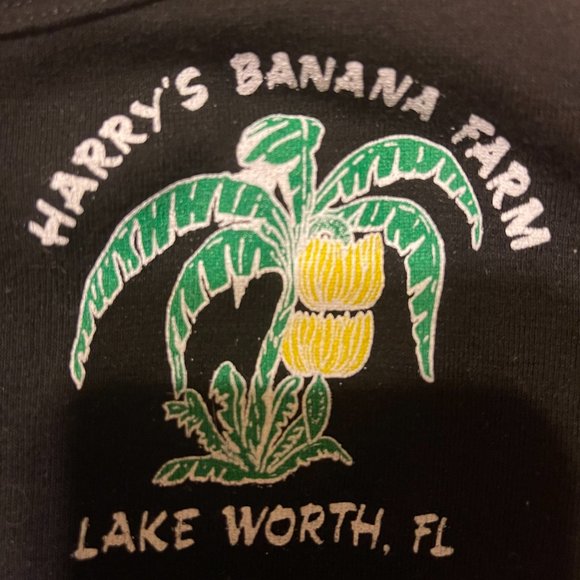 Vintage Harry's Banana Farm in Lake Worth Florida Tank Top Black Medium - Picture 1 of 6